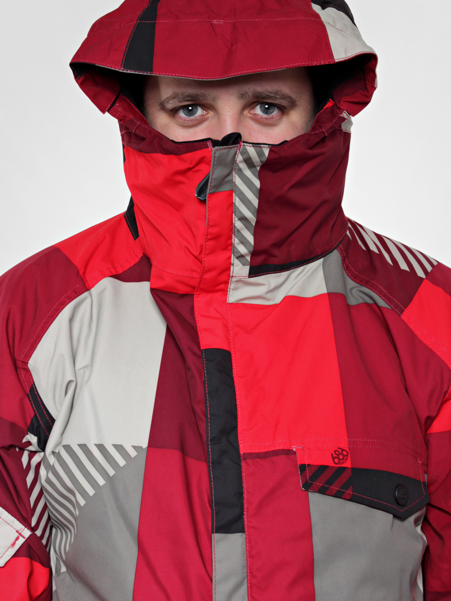 Męska Kurtka snowboardowa 686 Mannual Cube Insulated (red max print)