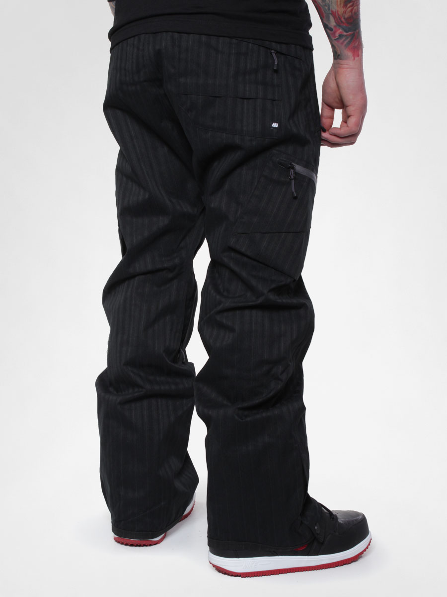 Męskie Spodnie snowboardowe 686 Plexus Plasma (black stripe texture)