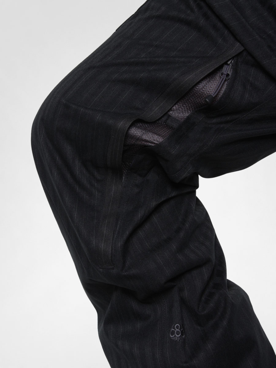 Męskie Spodnie snowboardowe 686 Plexus Plasma (black stripe texture)