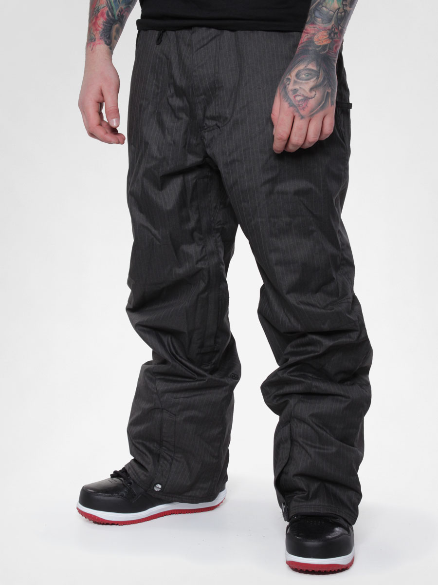 Męskie Spodnie snowboardowe 686 Reserved Resist Insulated (black dual pinstripe)