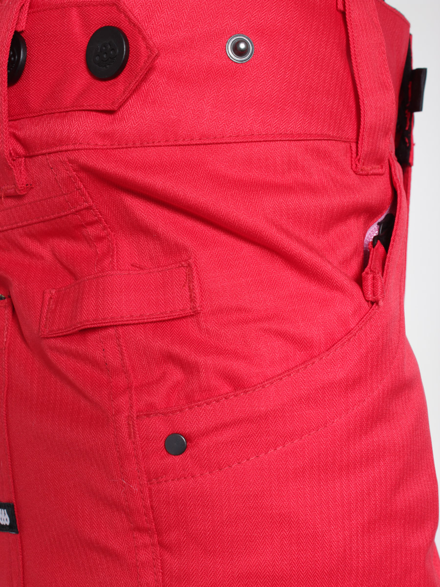 Damskie Spodnie snowboardowe 686 Mannual Patron Ins (red herringbone denim)
