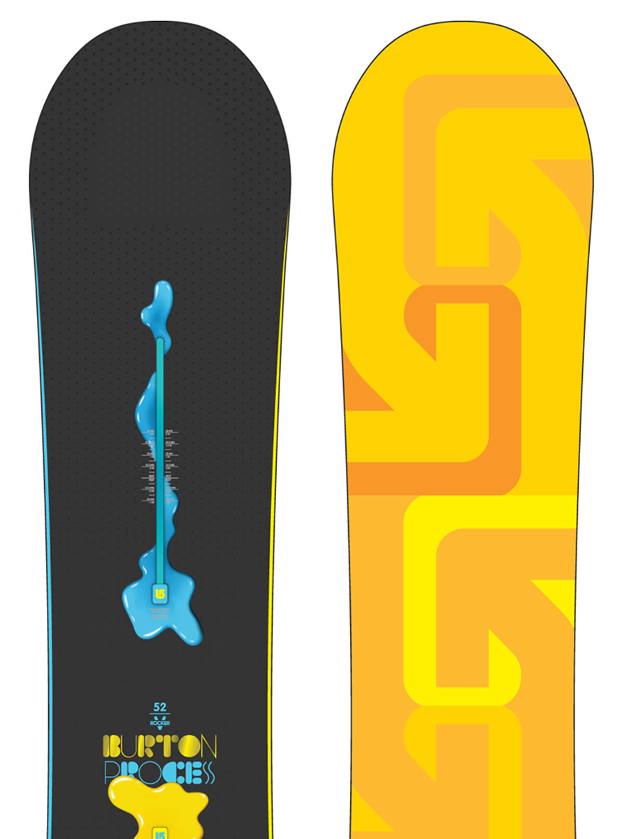 Męska Deska snowboardowa Burton Process V-Rocker 152 (yel/org)