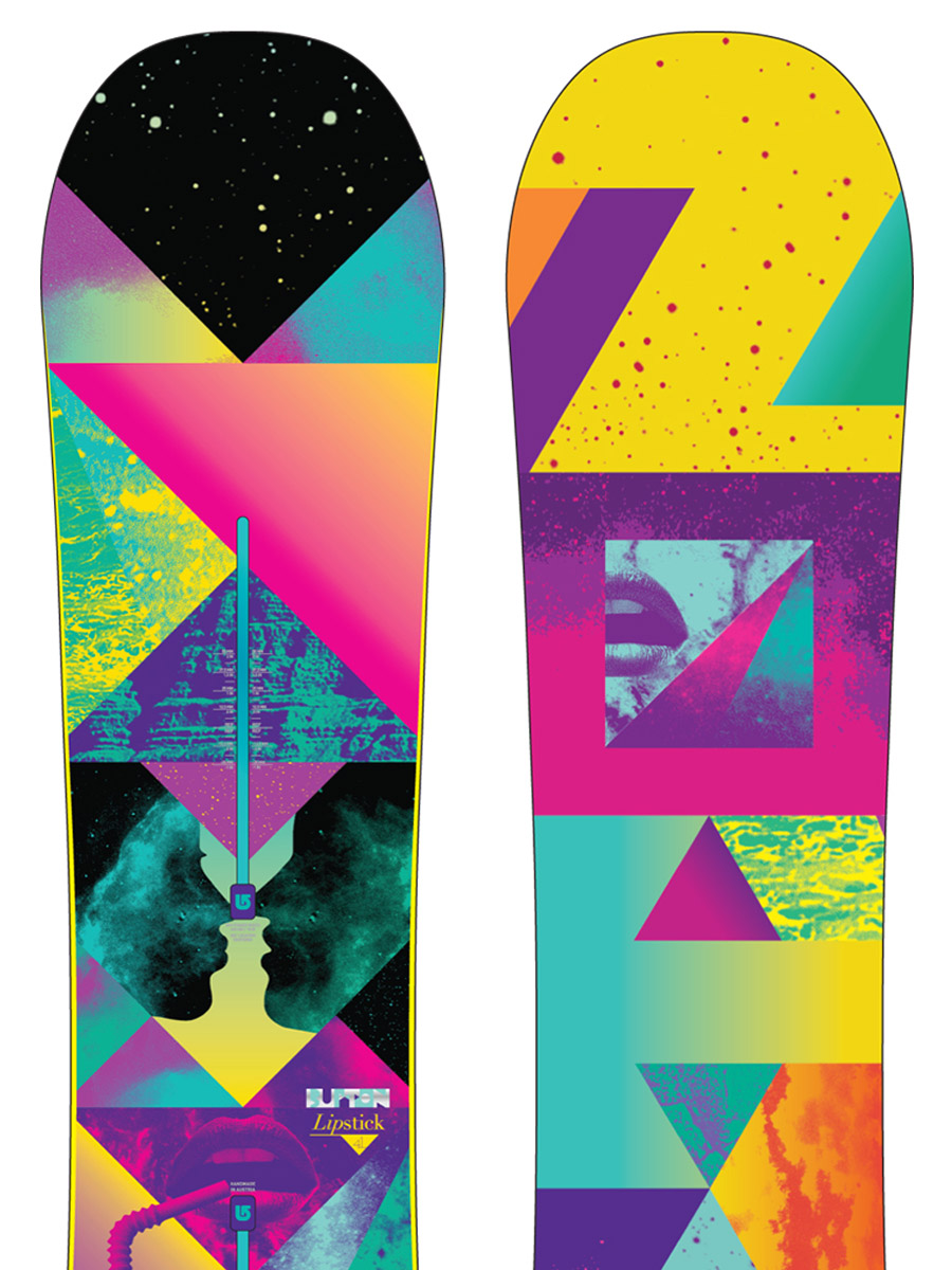 Damska Deska snowboardowa Burton Lip-Stick 149 (grn/prp/yel)