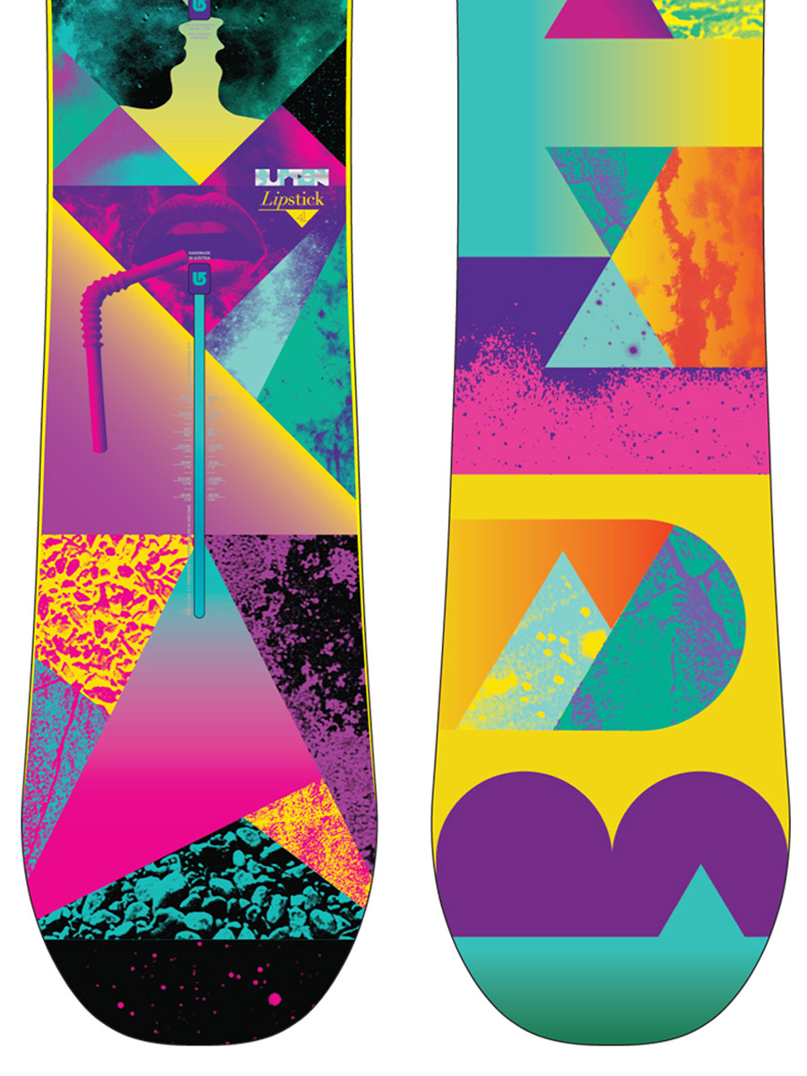 Damska Deska snowboardowa Burton Lip-Stick 149 (grn/prp/yel)