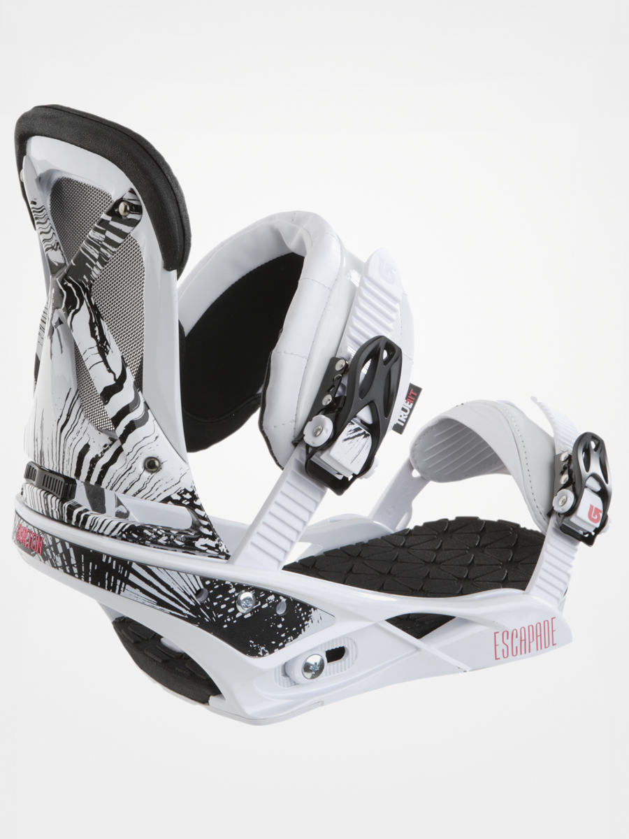 Damskie Wiązania snowboardowe Burton Escapade (white/black)