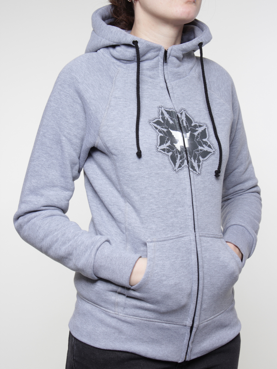 Bluza z kapturem Nervous Lotus ZHD Wmn (grey)