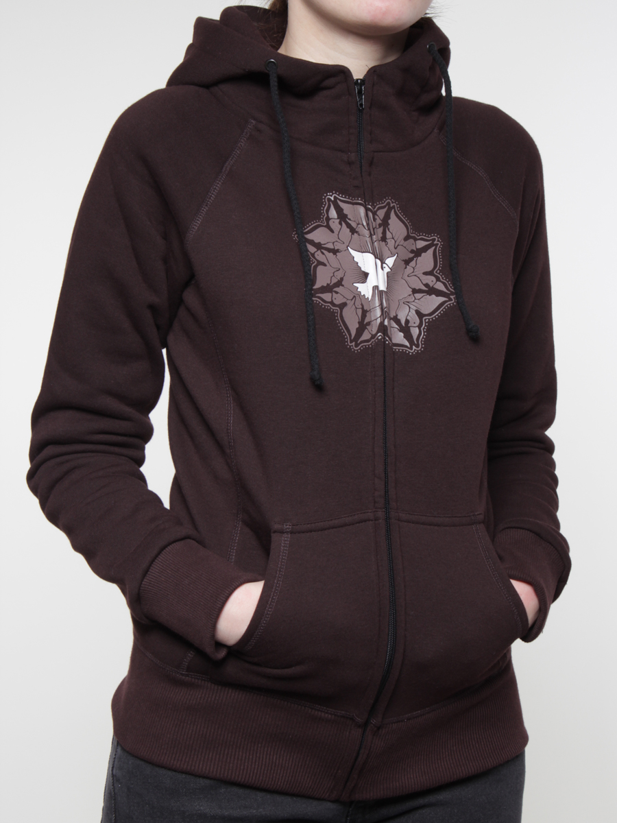Bluza z kapturem Nervous Lotus ZHD Wmn (brown)