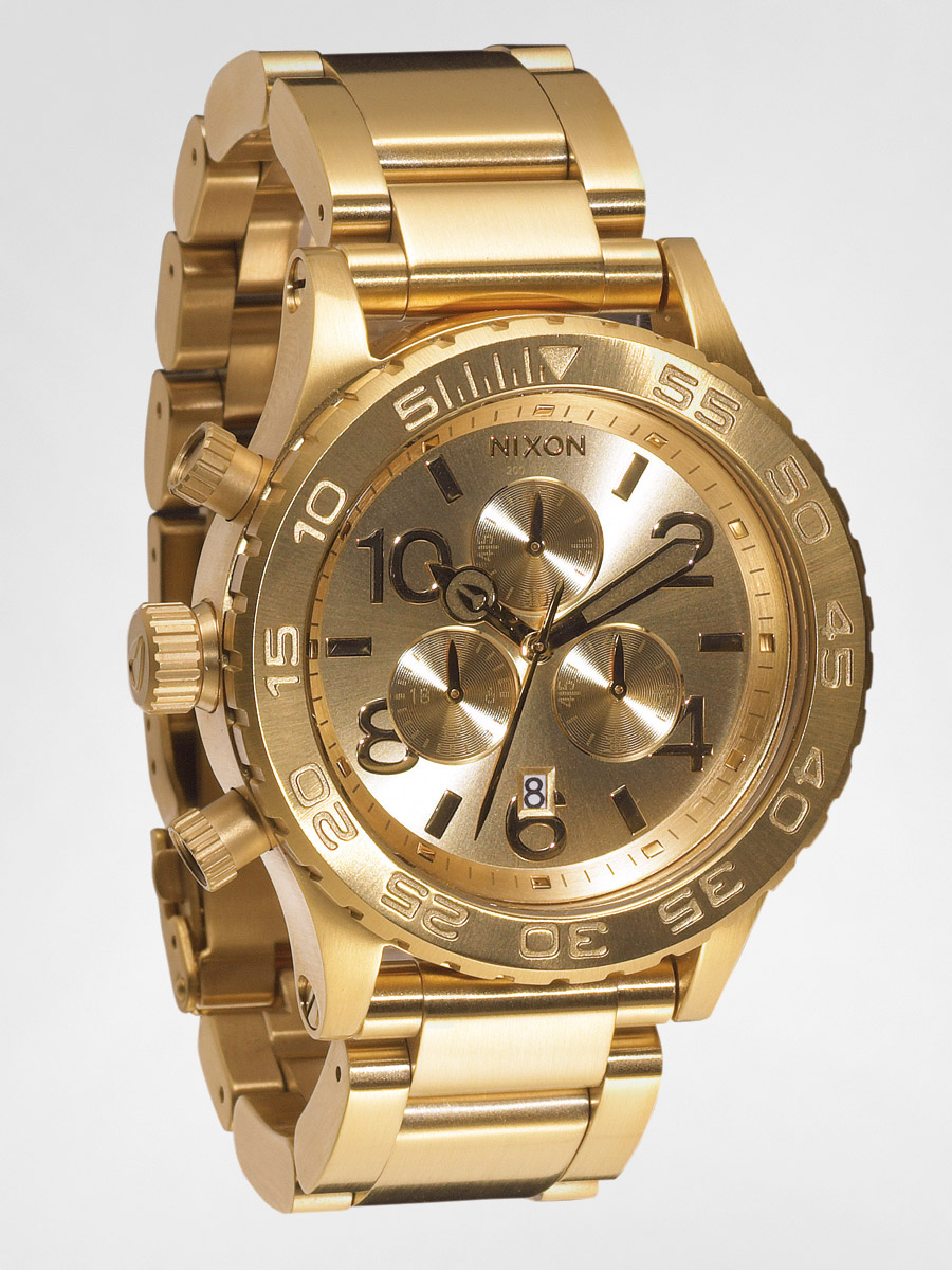 Zegarek Nixon 42-20 Chrono (all gold)