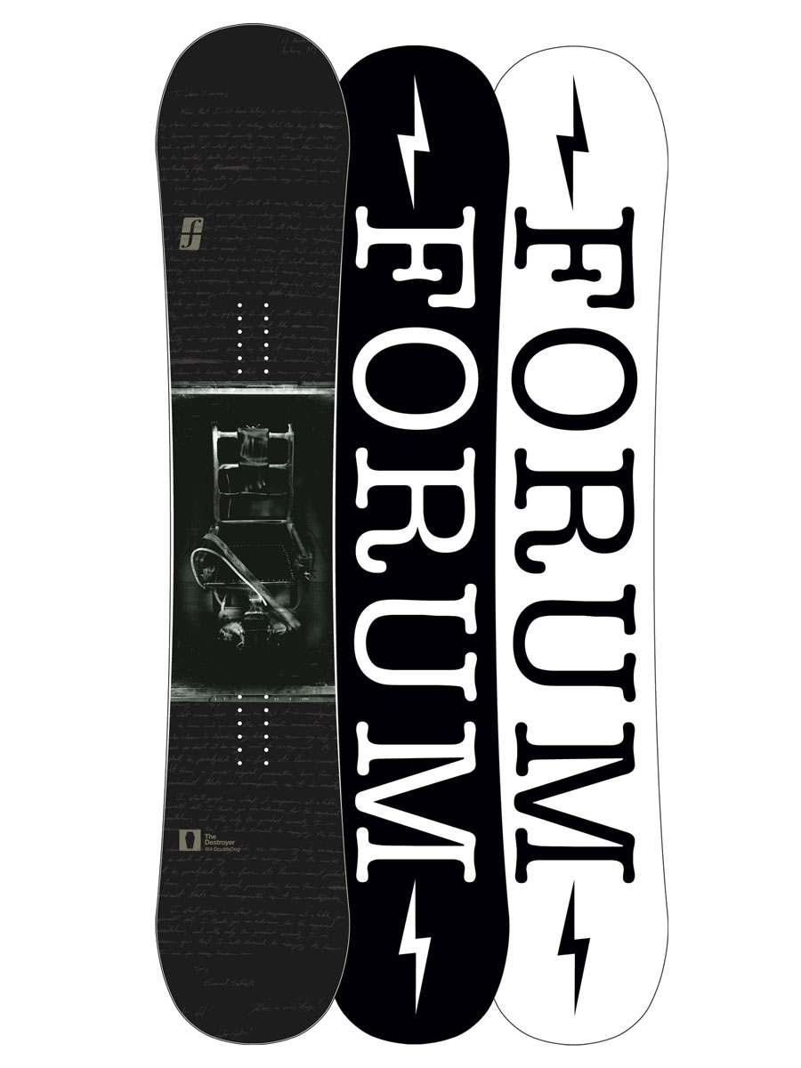 Męska Deska snowboardowa Forum Destroyer Ddog 154