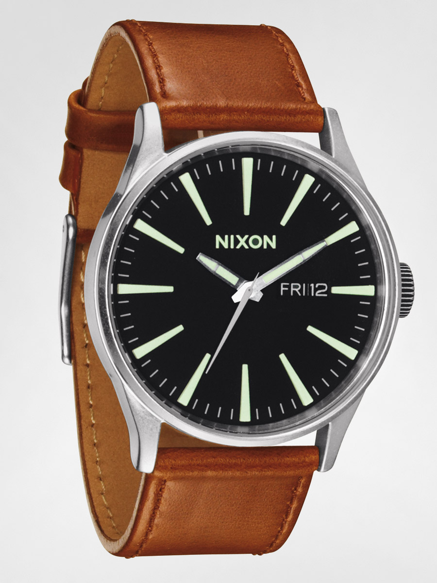 Zegarek Nixon Sentry Leather (black/saddle)