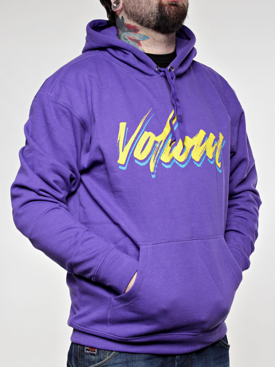 Bluza z kapturem Volcom Tri Brush Classic Pullover (pur)