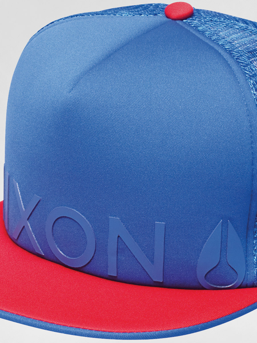 Czapka z daszkiem Nixon Turn Up Trucker (royal/red)
