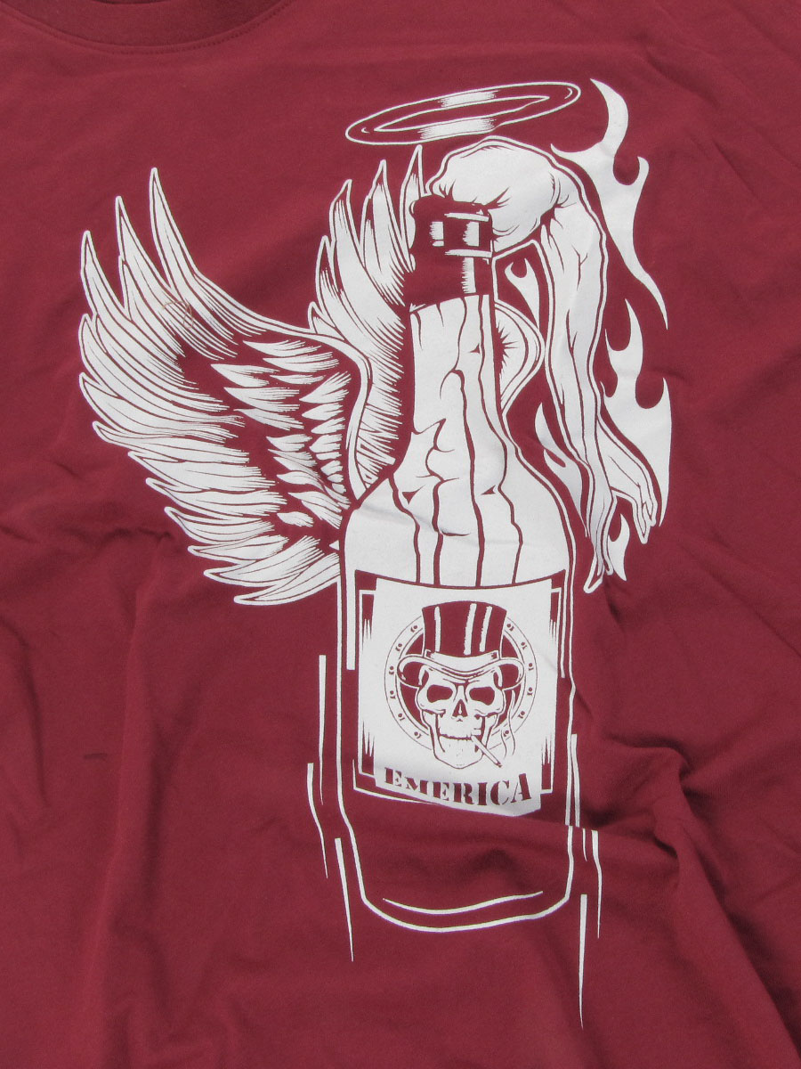 T-Shirt Emerica Fire In The Sky (maroon)