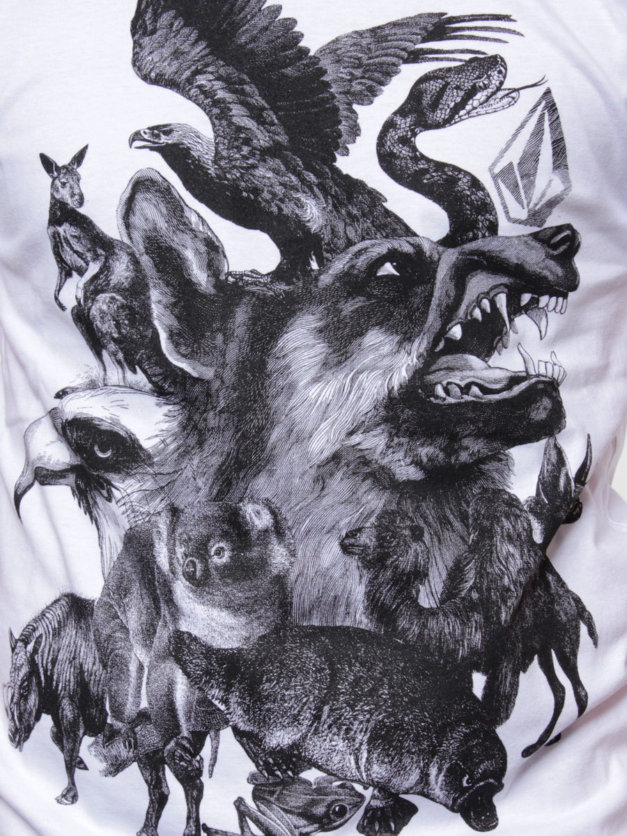 T-Shirt Volcom Animal Farm (wht)