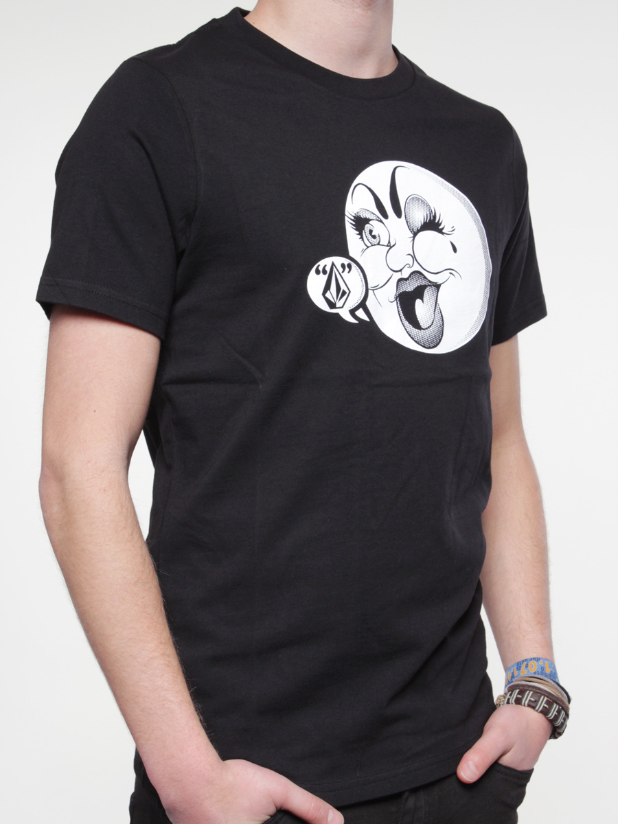 T-Shirt Volcom Ms Smile (blk)