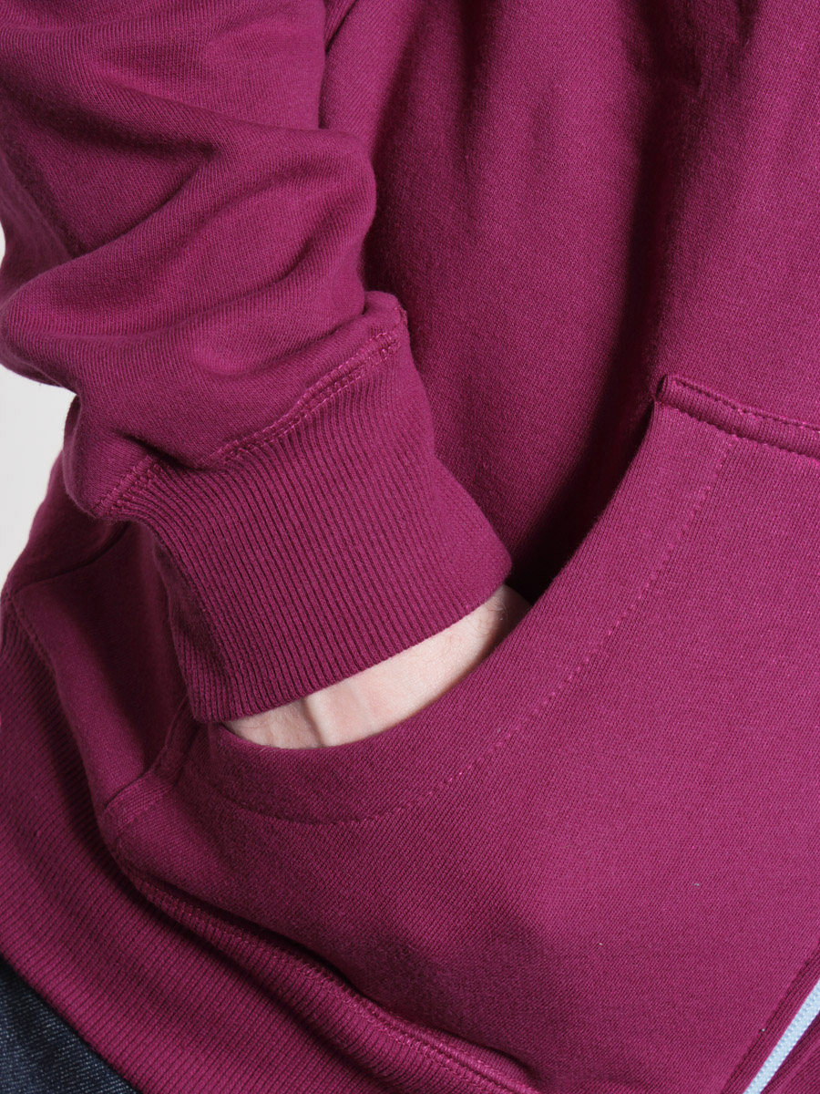 Bluza z kapturem Quiksilver 032 ZHD (berry)