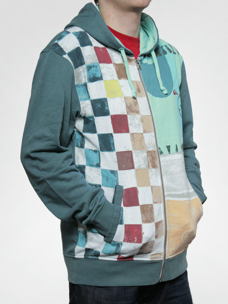 Bluza z kapturem Quiksilver  182 ZHD indian  teal 