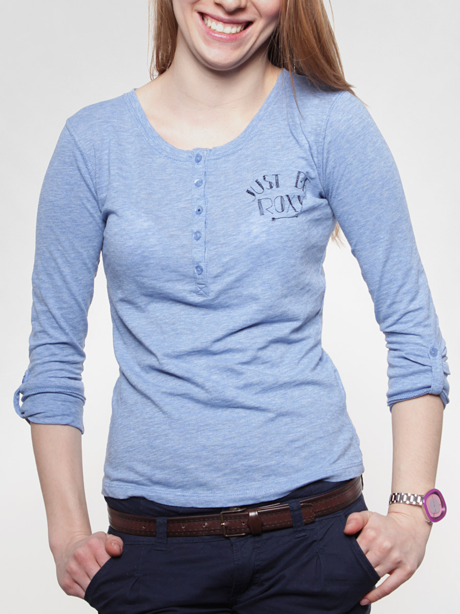 Longsleeve Roxy Xmwje982 Just Be Roxy Wmn (periwinkle) 