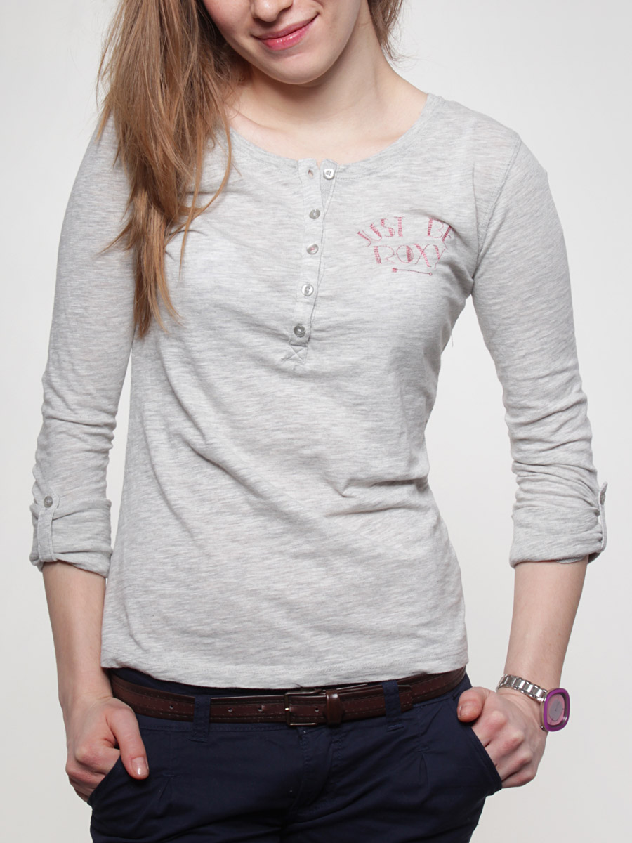 Longsleeve Roxy Xmwje982 Just Be Roxy Wmn (light heat grey) 