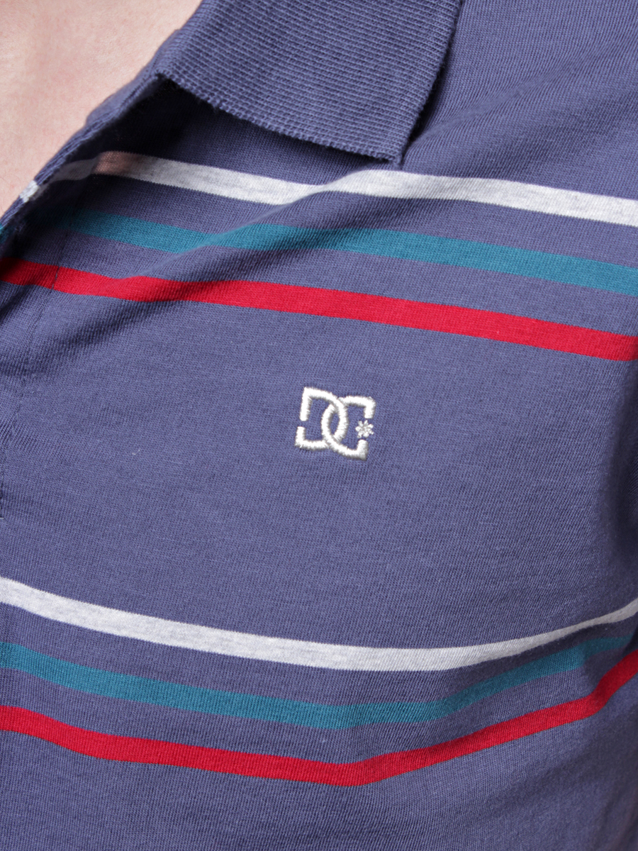 Koszulka polo DC Stripdoe (blue indigo)