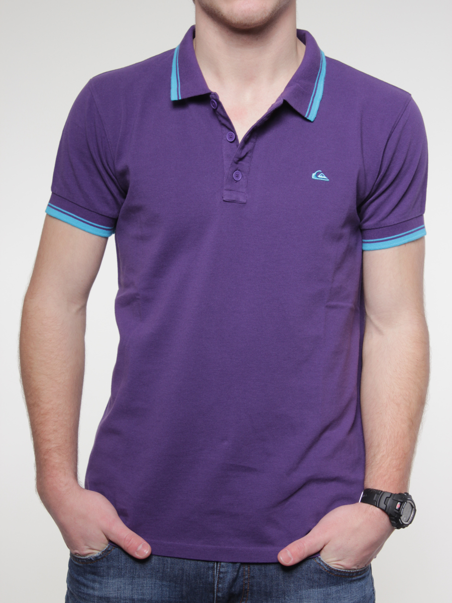Koszulka polo Quiksilver KMMJE042 (purple) 