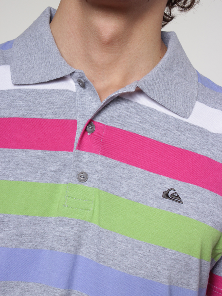 Koszulka polo Quiksilver KMMJE142 (light grey heat) 