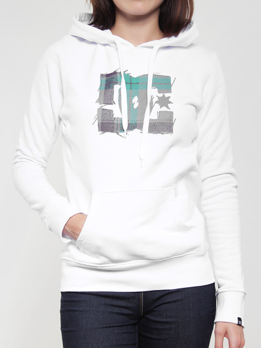 Bluza z kapturem DC Plaid Hd Wmn (white)