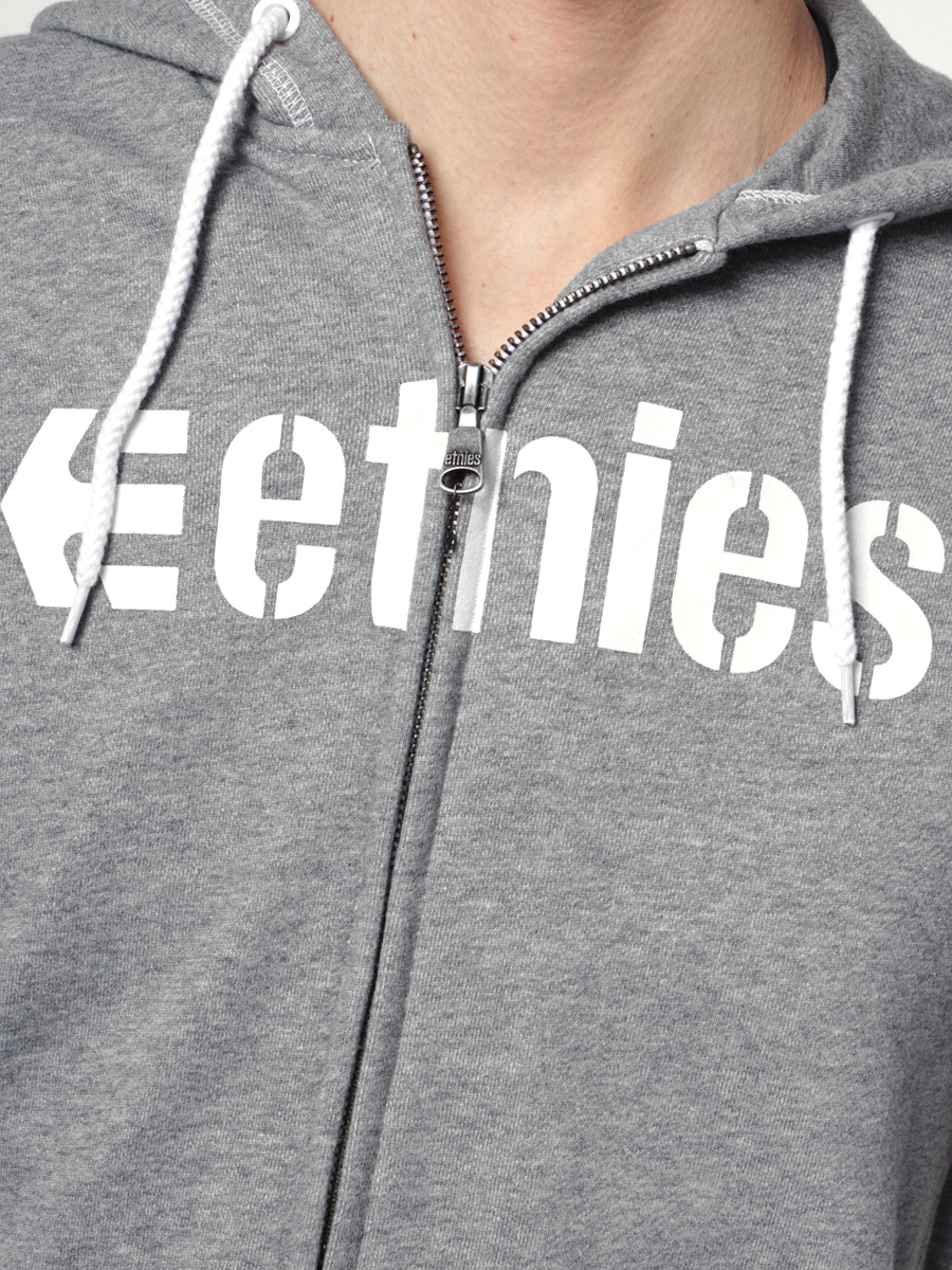 Bluza z kapturem Etnies Corporate Zip (grey/heather)