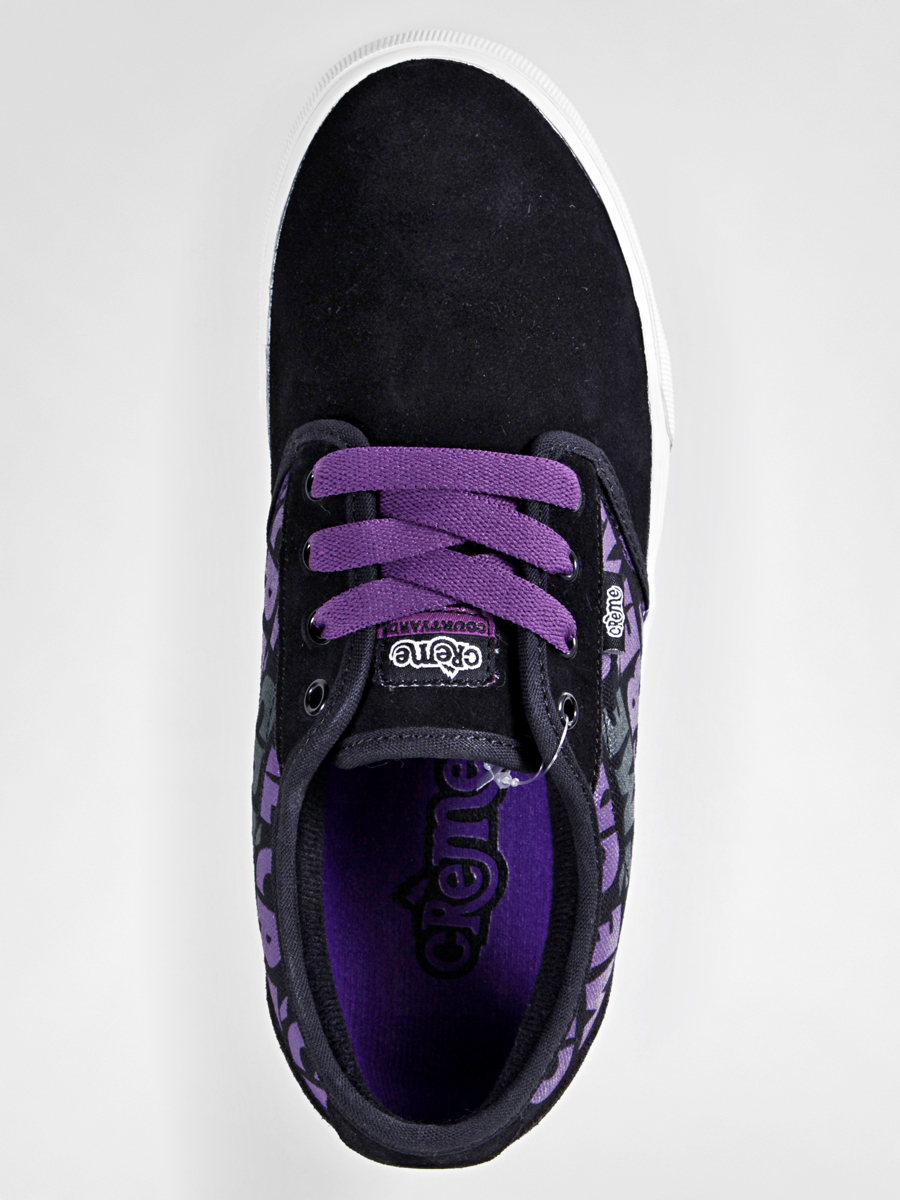 Buty Creme Courtyard (lettered black/grape)