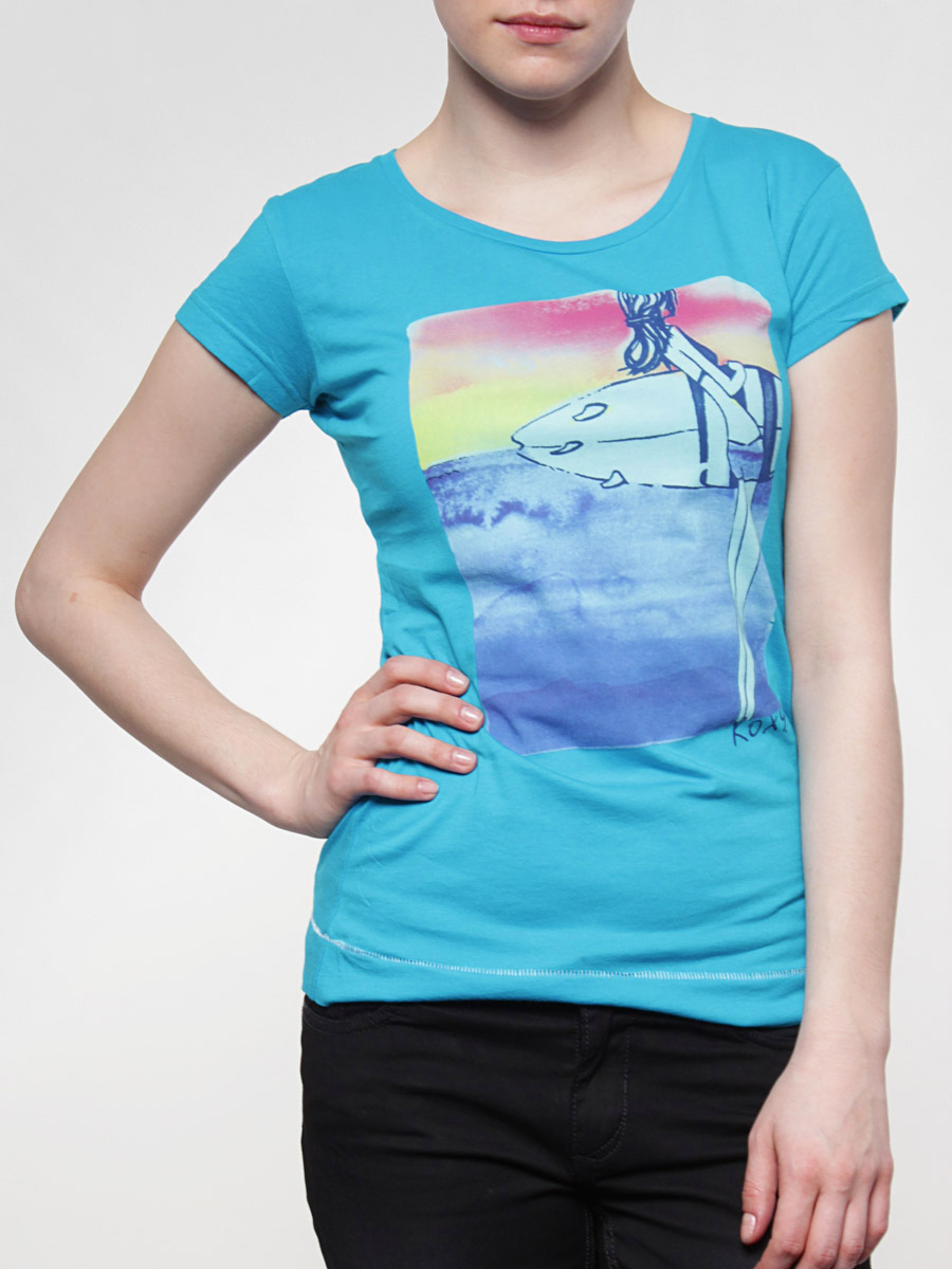 T-shirt Roxy Xmwje792 Wmn (tropic blue)
