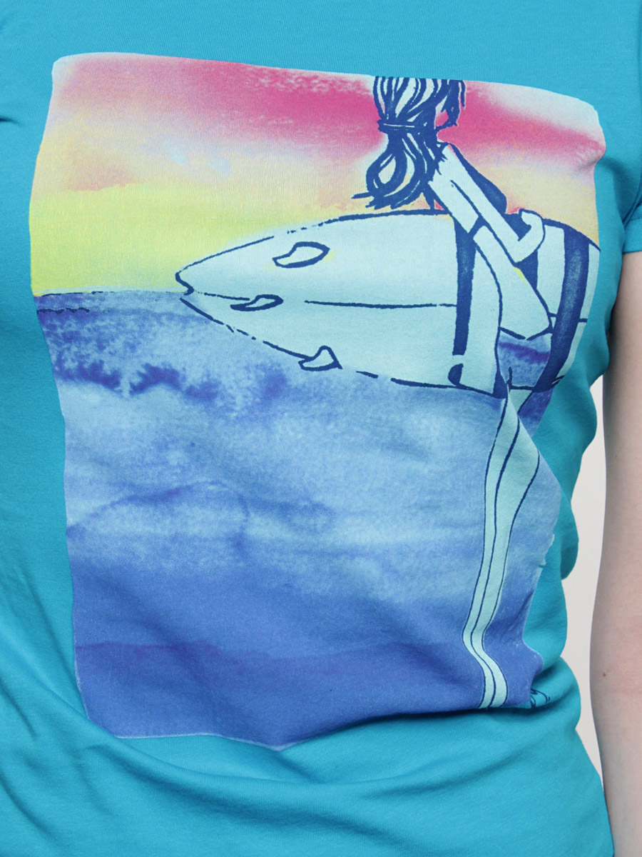 T-shirt Roxy Xmwje792 Wmn (tropic blue)