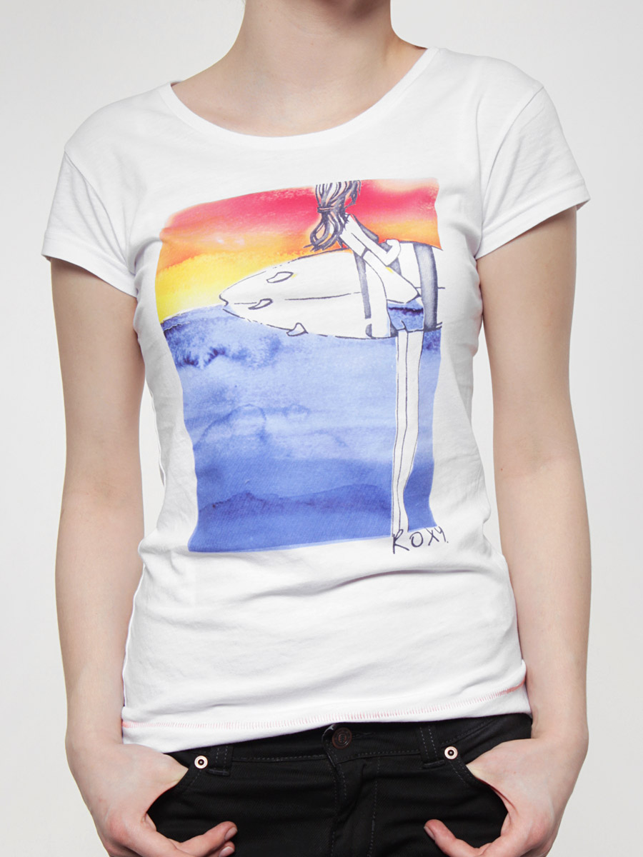 T-shirt Roxy Xmwje792 Wmn (white)