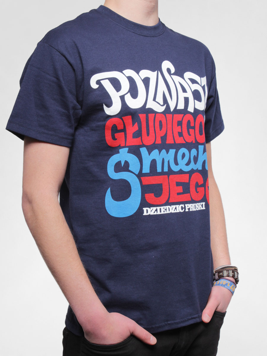 T-Shirt Dziedzic Pruski Poznasz Głupiego (navy)