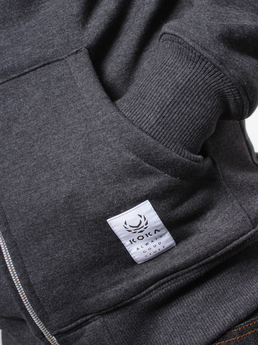 Bluza z kapturem Koka Classic ZHD (c.grafit)