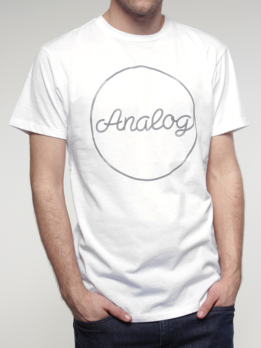 T-shirt Analog Lasso Logo (wht)