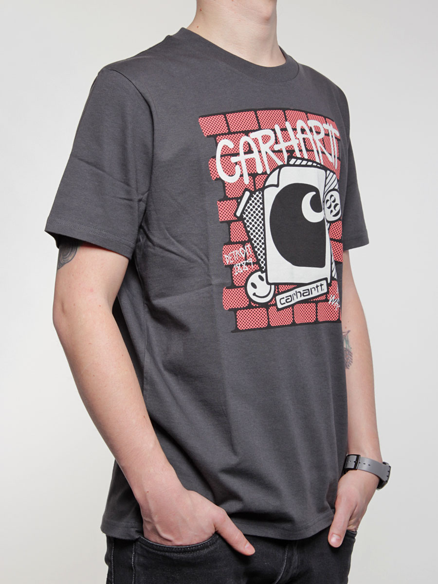 T-Shirt Carhartt Wall (asphalt/multicolor) 