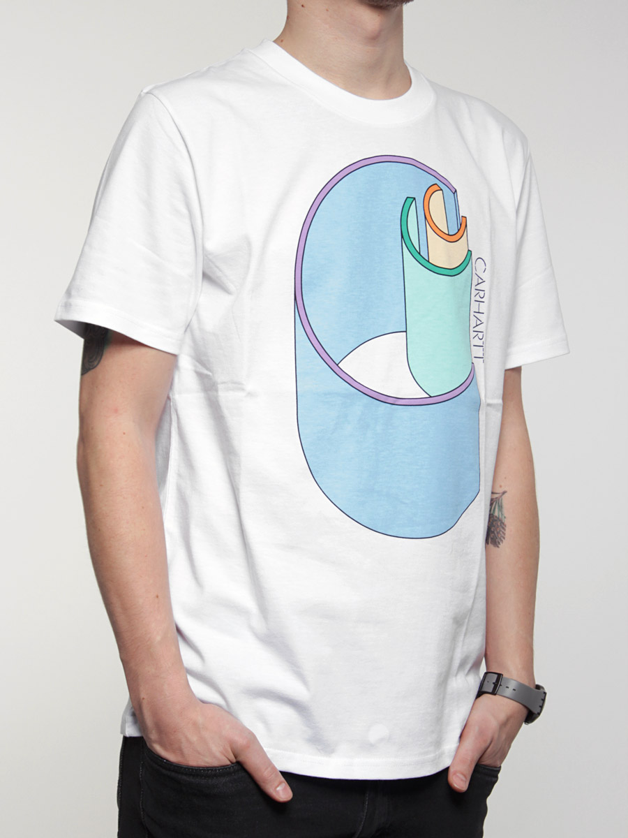 T-Shirt Carhartt Rollercoaster (white/multicolor) 
