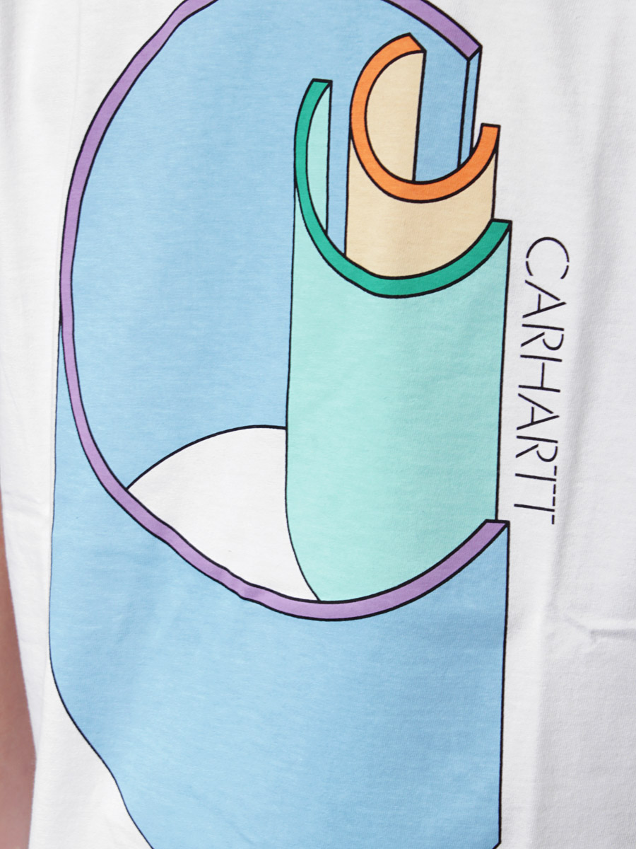 T-Shirt Carhartt Rollercoaster (white/multicolor) 