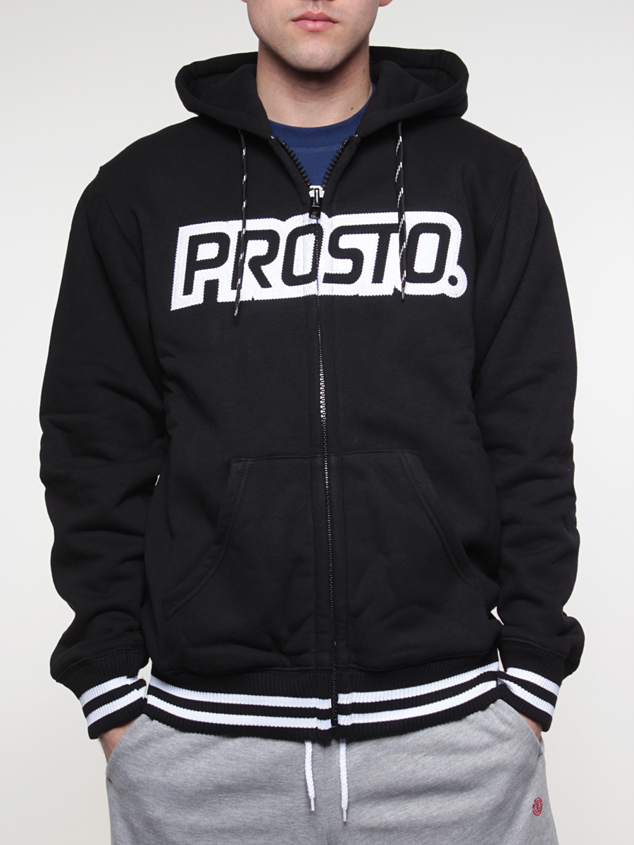 Bluza z kapturem Prosto Zip Primary (black)