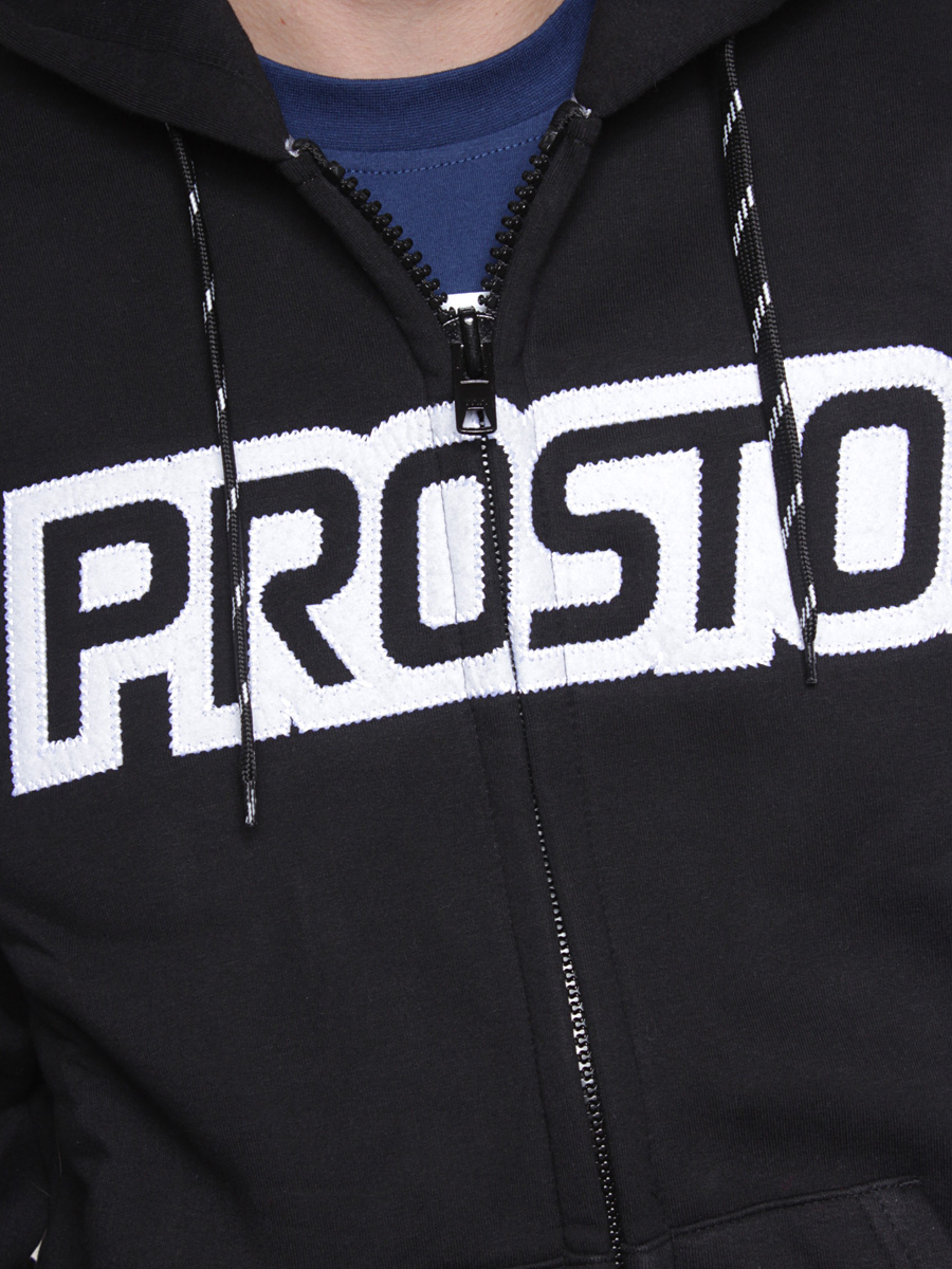 Bluza z kapturem Prosto Zip Primary (black)