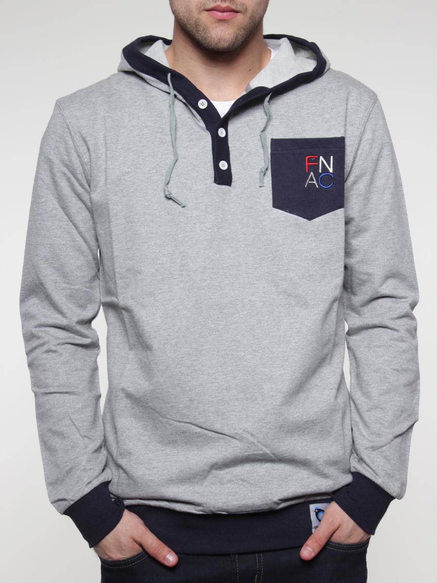 Bluza z kapturem Fenix Slave (heather gray/dark navy)