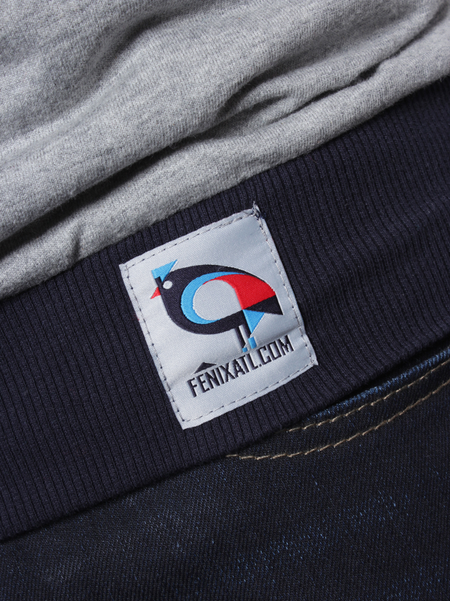 Bluza z kapturem Fenix Slave (heather gray/dark navy)