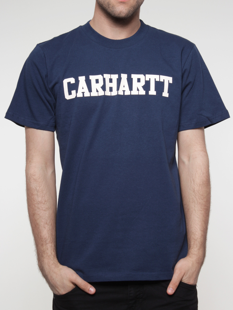 T-Shirt Carhartt College (federal/broken white) 