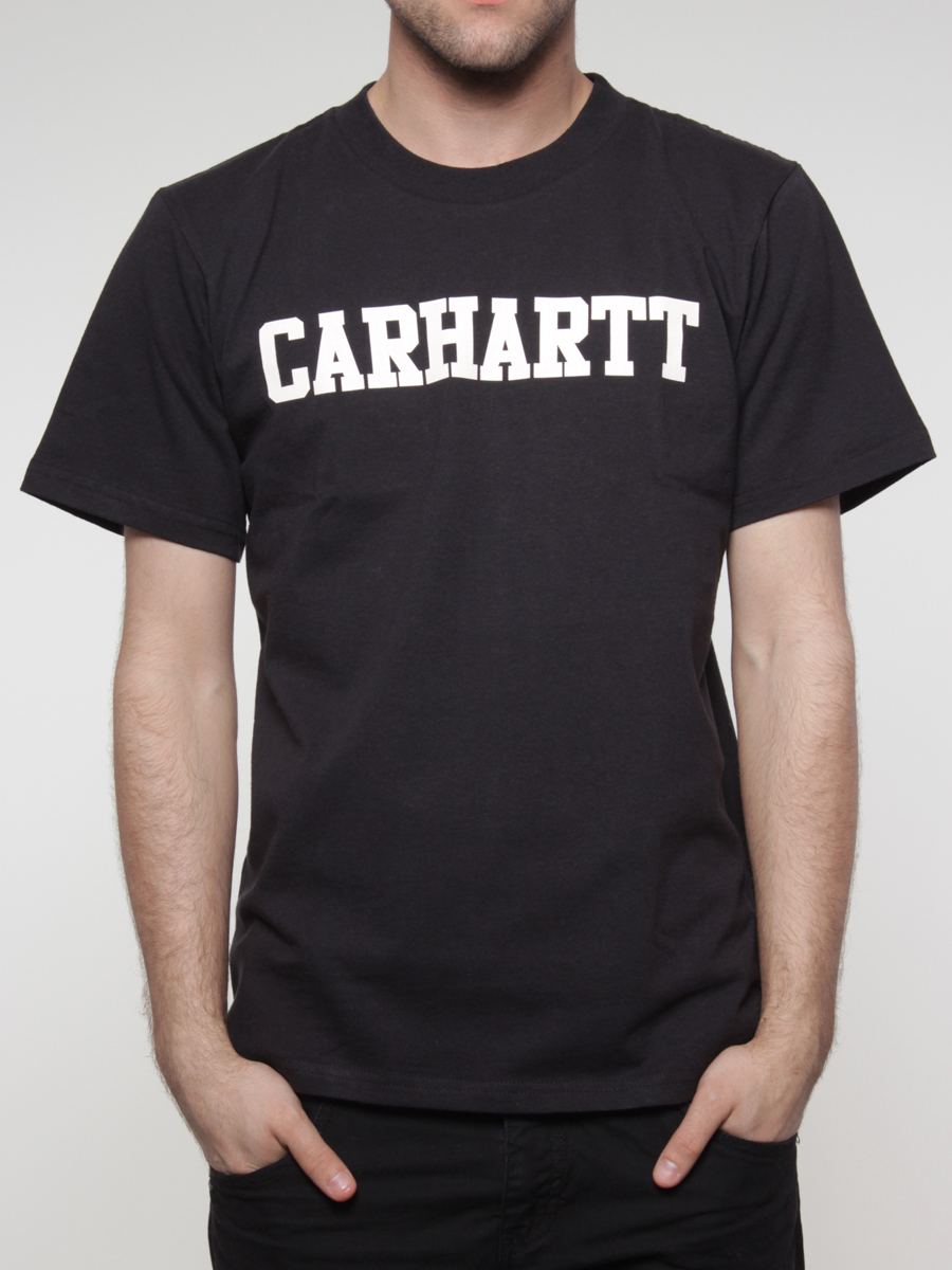 T-Shirt Carhartt College (black/broken white) 