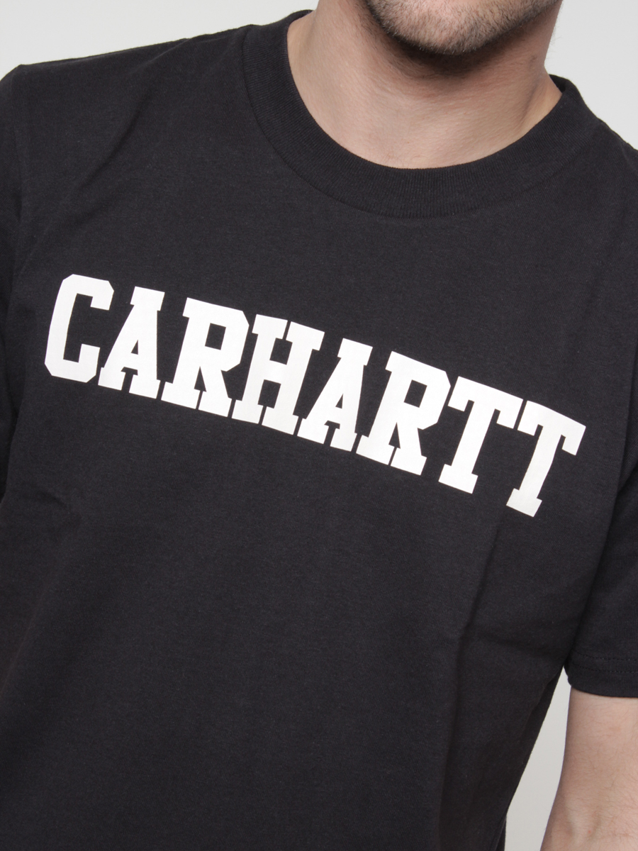 T-Shirt Carhartt College (black/broken white) 