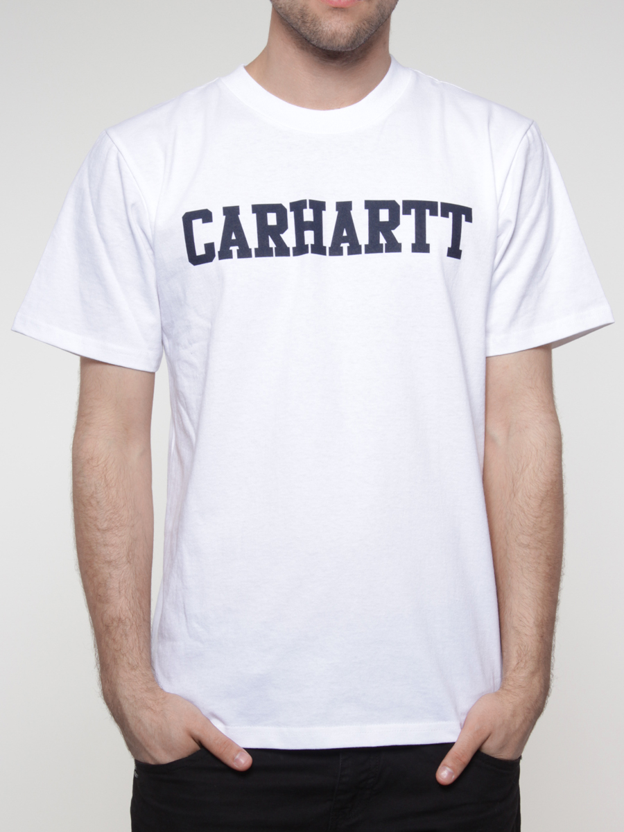 T-Shirt Carhartt College (white/navy) 