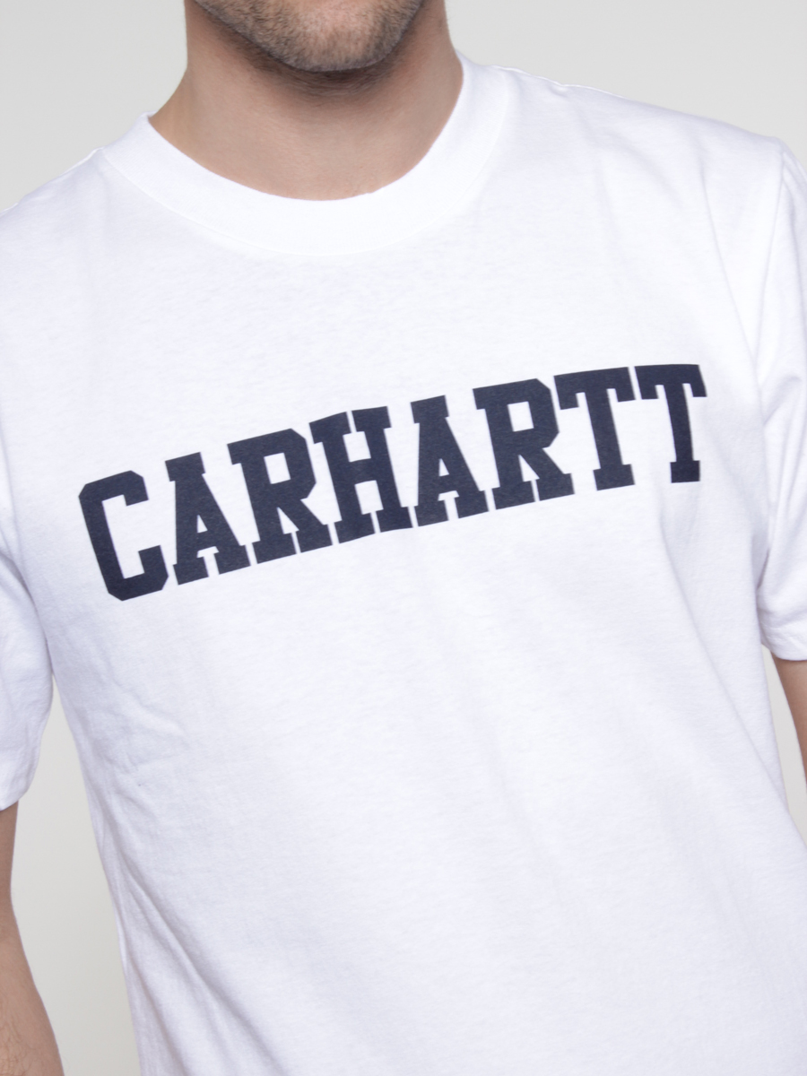 T-Shirt Carhartt College (white/navy) 