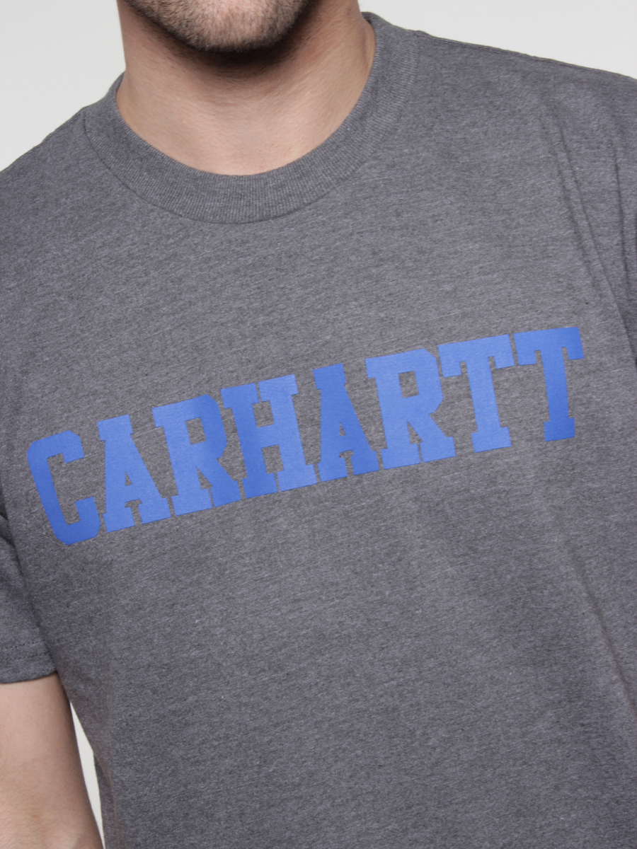 T-Shirt Carhartt College (dark grey heather/alpine) 