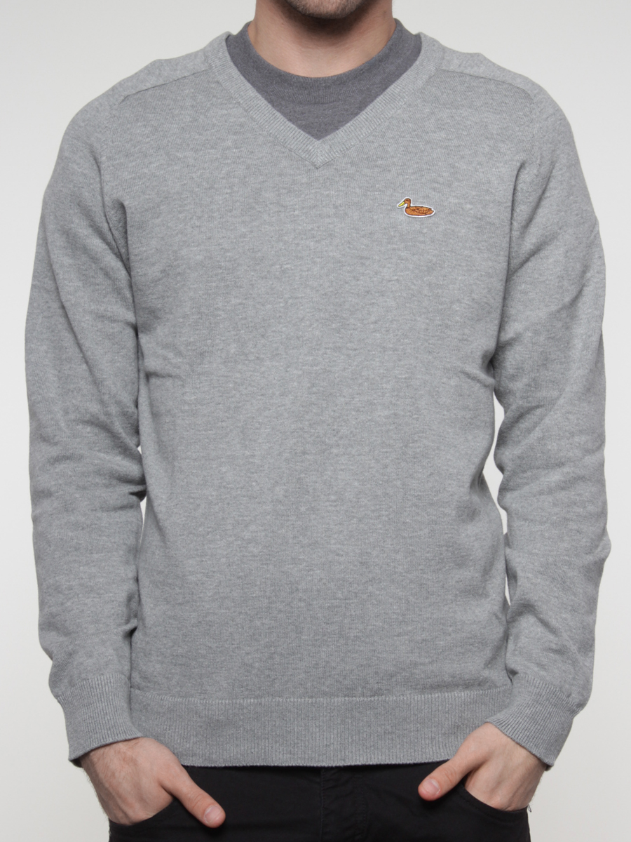 Sweter Carhartt Duck V-Neck (grey heather)