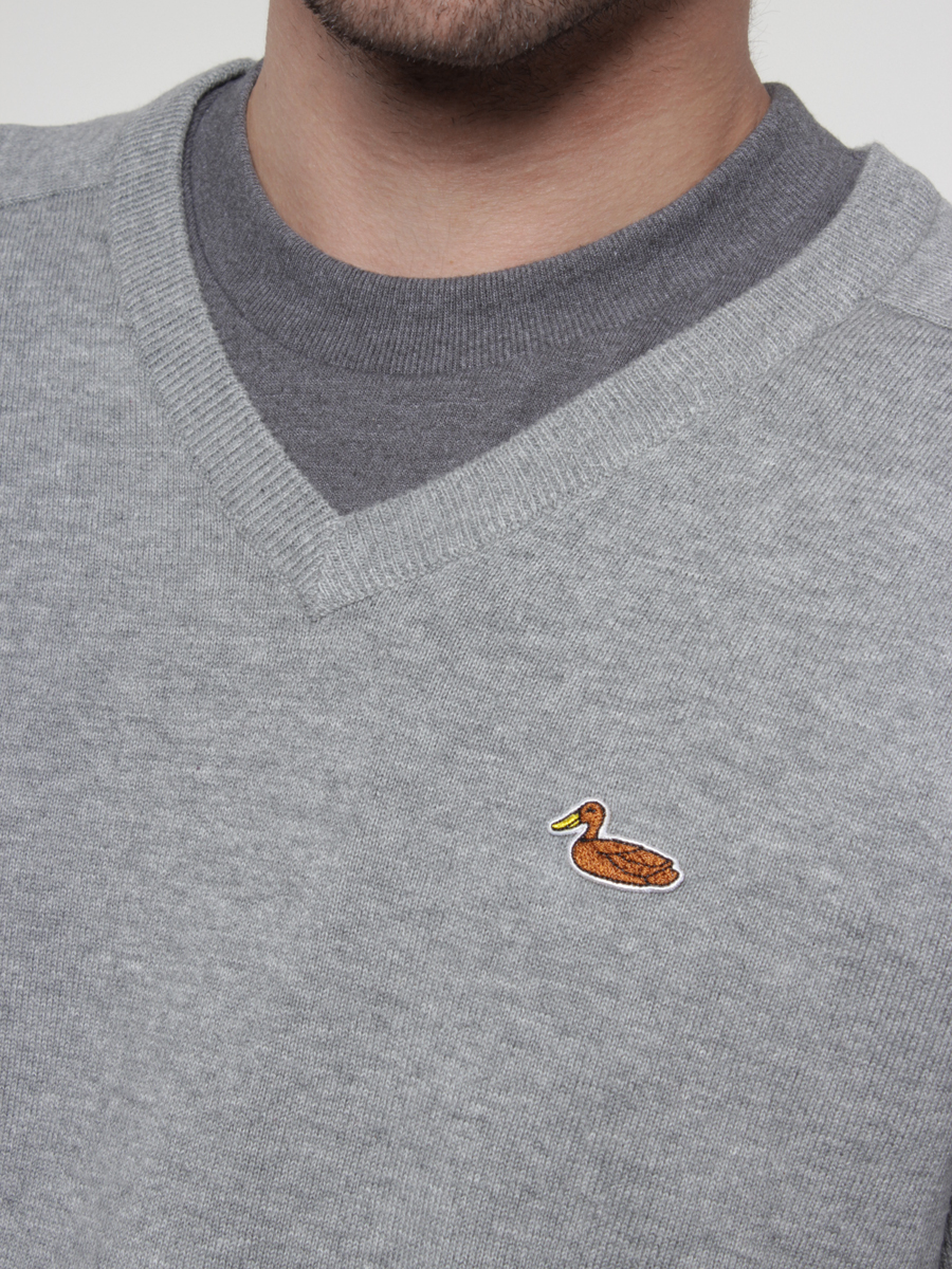 Sweter Carhartt Duck V-Neck (grey heather)